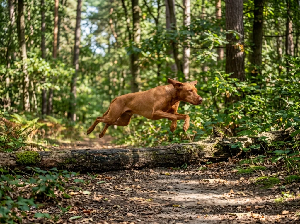 Two-year-old adult dog at peak physical conditioning illustrating the transition to physiological maintenance on the epigenetic clock